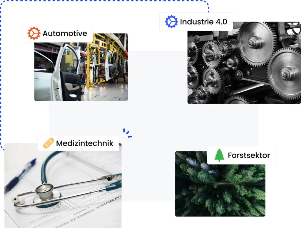 Verschiedene Industrien für App-Entwicklung