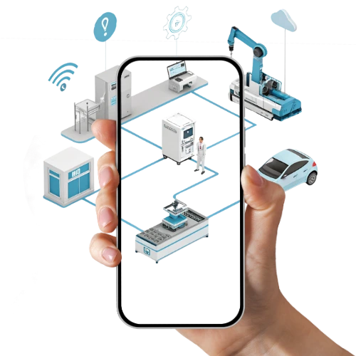 Digitale Produkterweiterung Illustration
